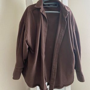Missguided brown jacket, US: size 4, UK: 8, EU: 36, not worn